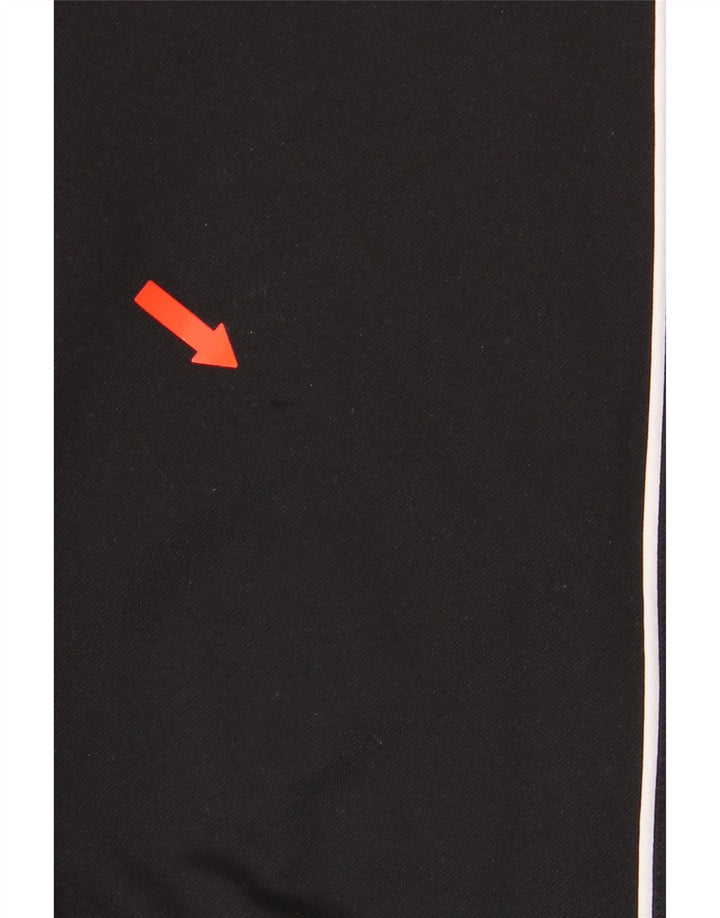 Adidas Mens Tracksuit Trousers Medium Black Polyester