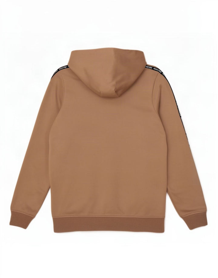 Ellesse Mens Graphic Hoodie Jumper Small Beige Colourblock Polyester