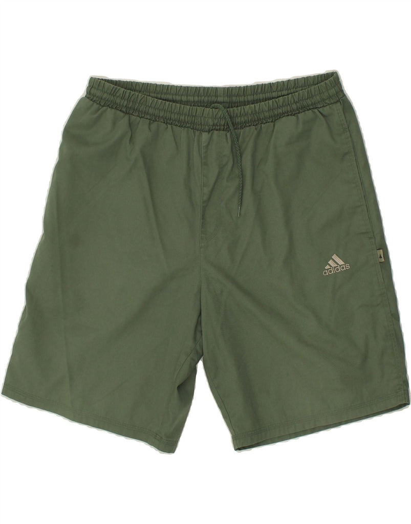 ADIDAS Mens Sport Shorts Large Green Polyester | Vintage Adidas | Thrift | Second-Hand Adidas | Used Clothing | Messina Hembry 