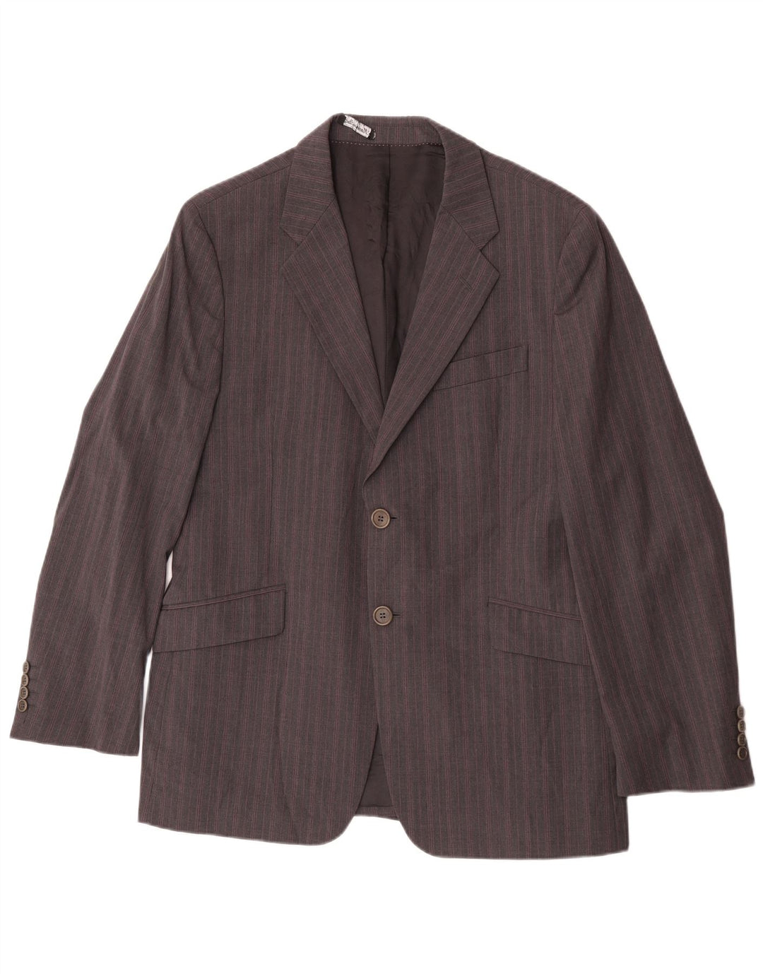 Paul Smith Mens 2 Button Blazer Jacket UK 42 XL Grey Striped