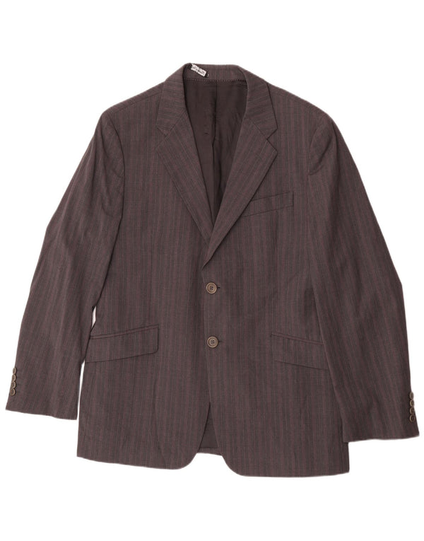 Paul Smith Mens 2 Button Blazer Jacket UK 42 XL Grey Striped