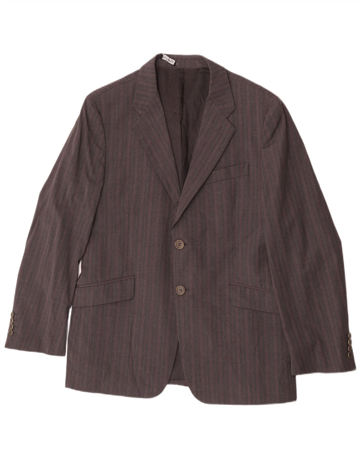 Paul Smith Mens 2 Button Blazer Jacket UK 42 XL Grey Striped