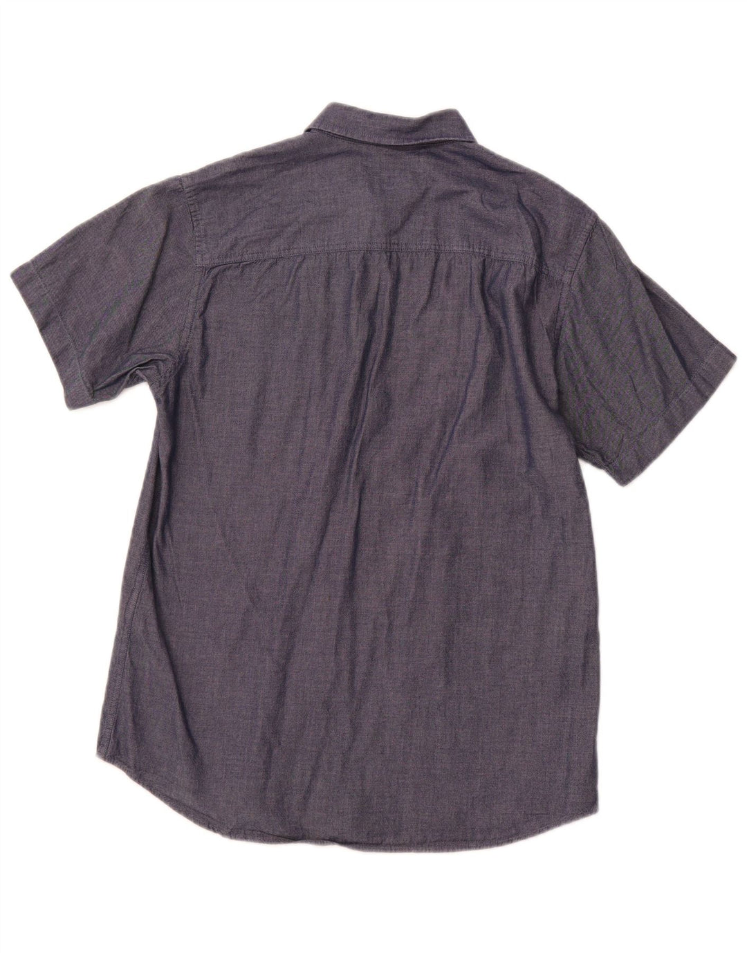 JACK & JONES Mens Slim Fit Short Sleeve Shirt Medium Navy Blue Cotton