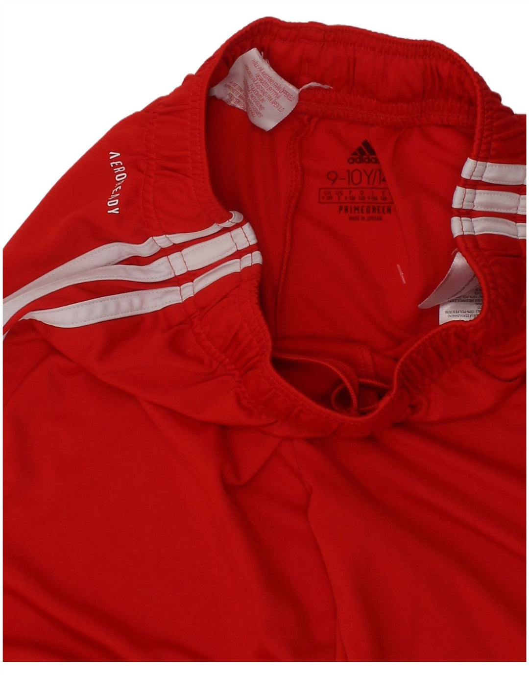 ADIDAS Boys Aeroready Sport Shorts 9-10 Years  Red Polyester