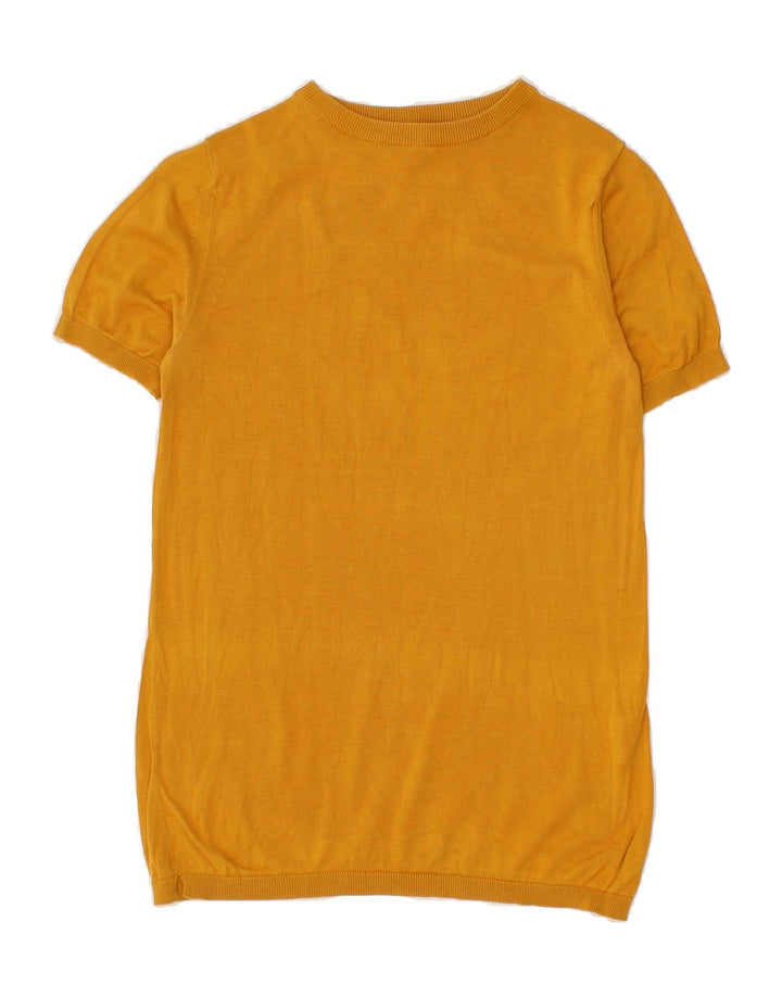COS Womens Longline Crew Neck Jumper Sweater UK 8 Small Yellow Vintage Cos and Second-Hand Cos from Messina Hembry 