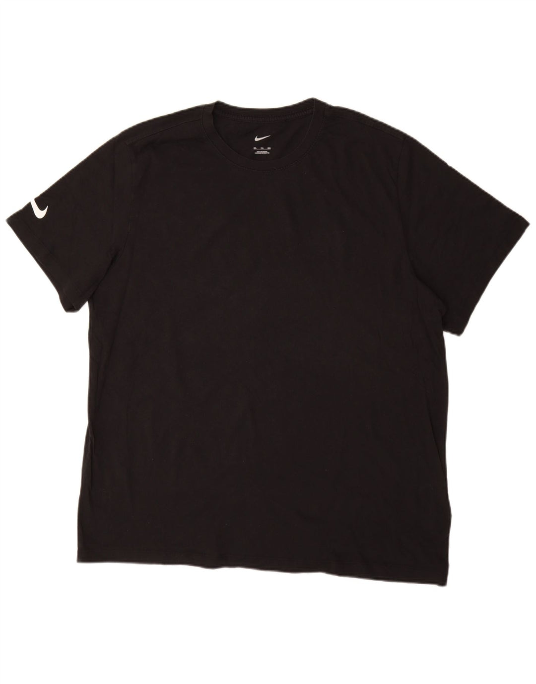 NIKE Mens T-Shirt Top 2XL Black Cotton