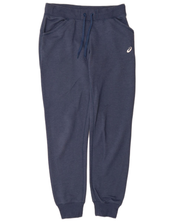 Asics Womens Tracksuit Trousers Joggers UK 16 Large Blue Cotton