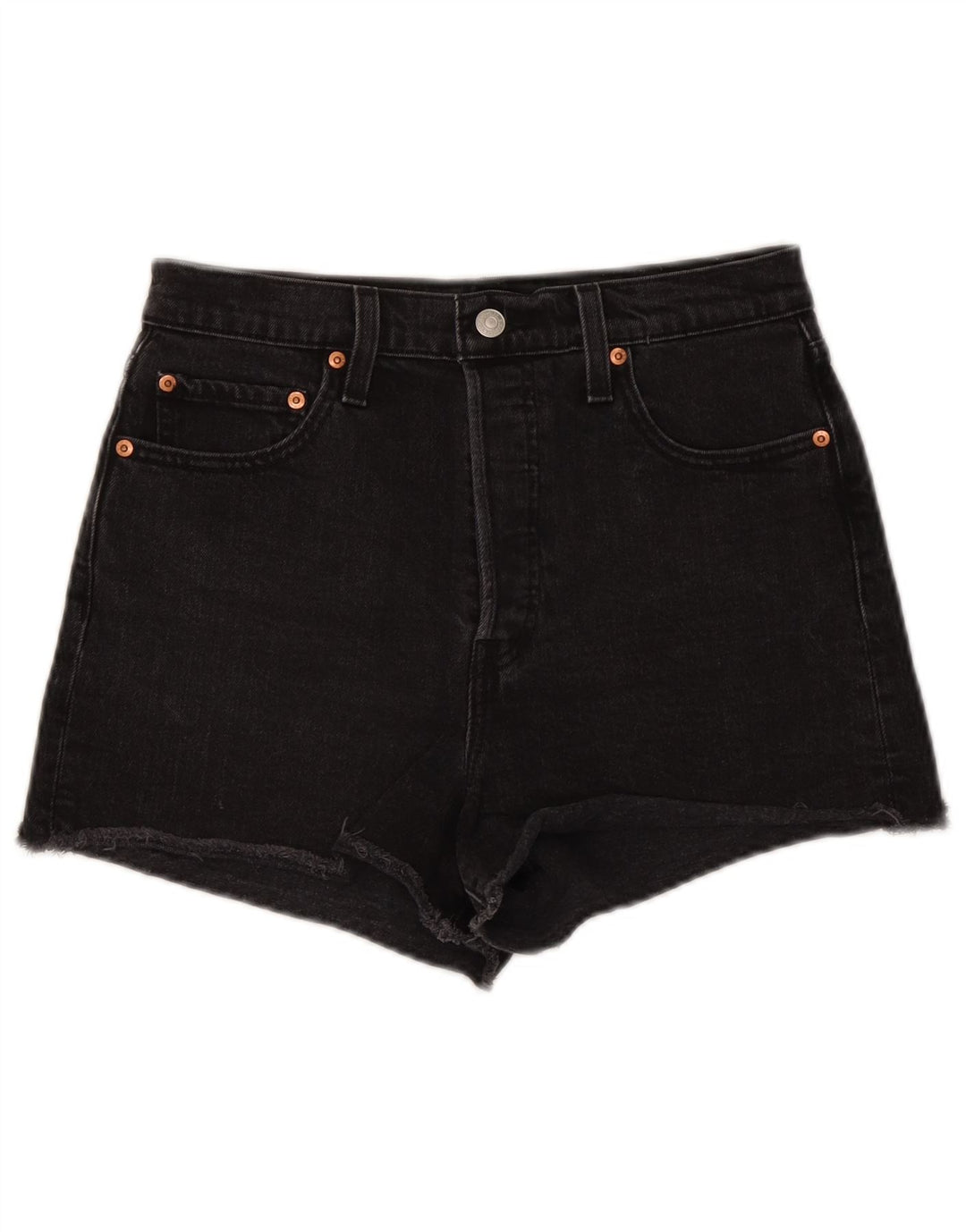Levi's Womens Denim Shorts W29 Medium Black Cotton