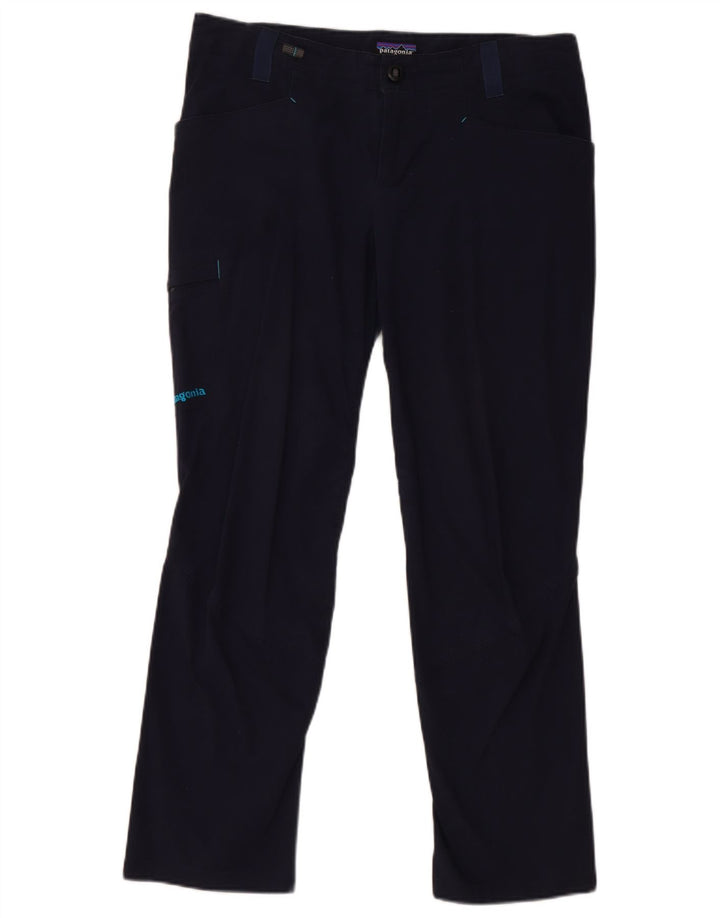 Patagonia Womens Straight Cargo Trousers US 8 Medium W32 L28 Navy Blue