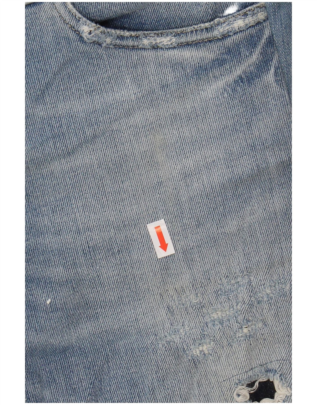 DOLCE & GABBANA Womens Distressed Slim Jeans IT 44 Medium W30 L32 Blue