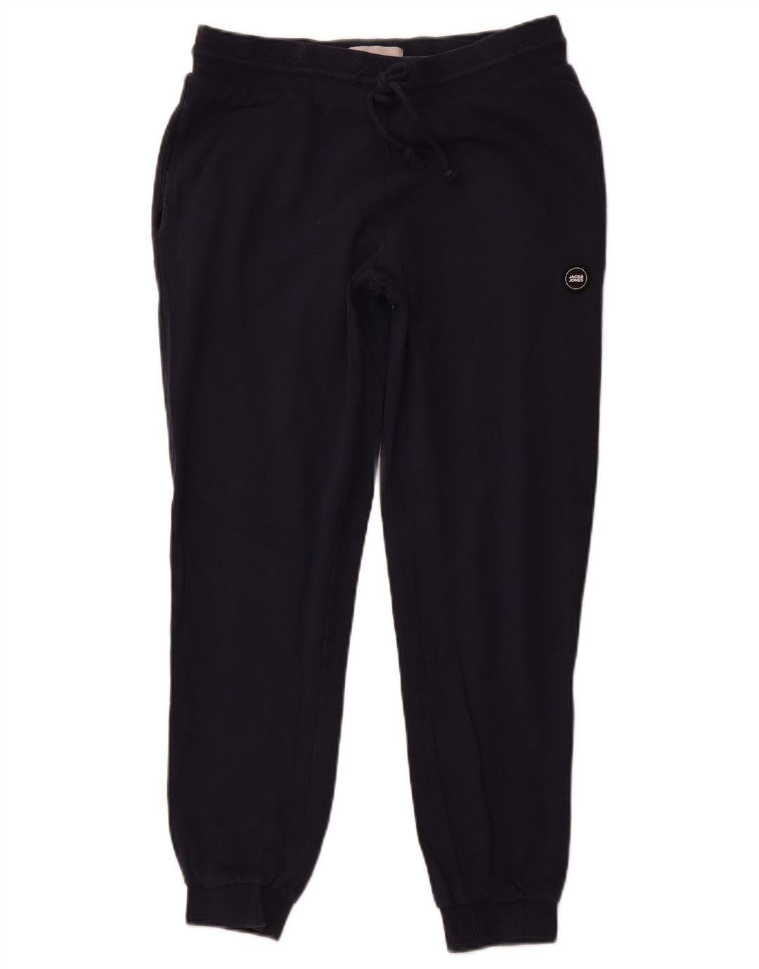 JACK & JONES Mens Tracksuit Trousers Joggers Small  Navy Blue Cotton