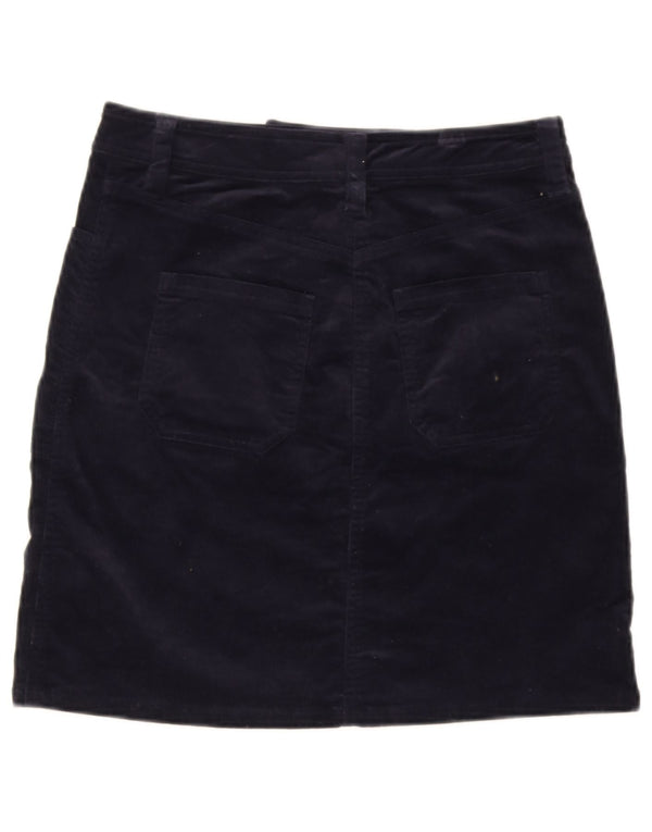 Boden Womens Corduroy Skirt UK 8 Small W27  Navy Blue Cotton
