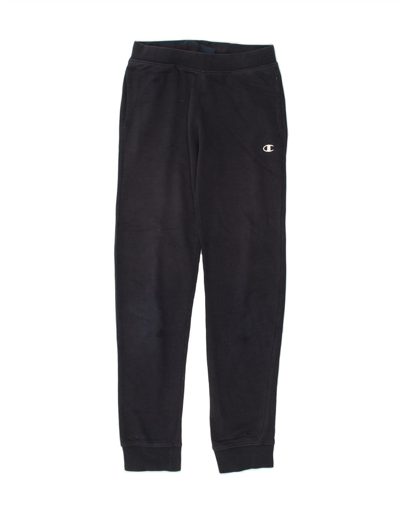 CHAMPION Girls Tracksuit Trousers Joggers 11-12 Years Large Navy Blue | Vintage Champion | Thrift | Second-Hand Champion | Used Clothing | Messina Hembry 