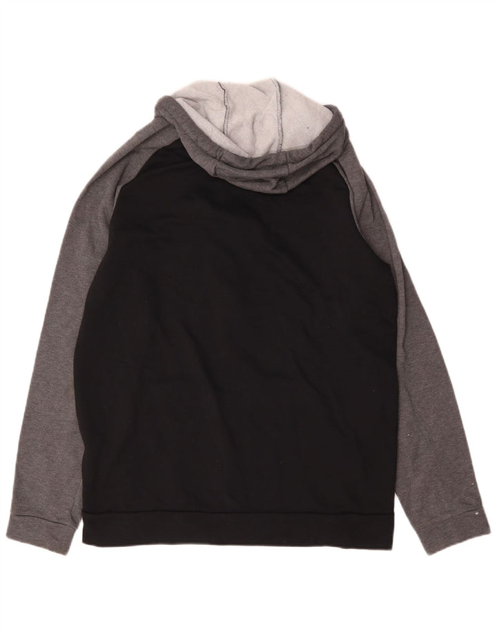 Nike Mens Dri Fit Graphic Zip Hoodie Sweater Medium Black Colourblock