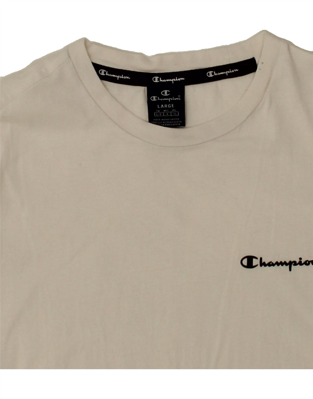 CHAMPION Mens T-Shirt Top Large White Vintage Champion and Second-Hand Champion from Messina Hembry 