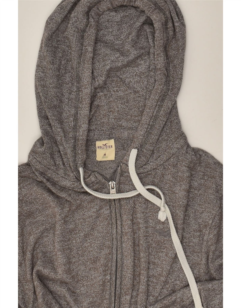 HOLLISTER Mens Zip Hoodie Sweater Medium Grey Cotton | Vintage Hollister | Thrift | Second-Hand Hollister | Used Clothing | Messina Hembry 