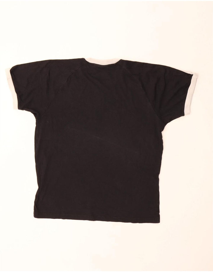 ADIDAS Mens T-Shirt Top Medium Black Cotton