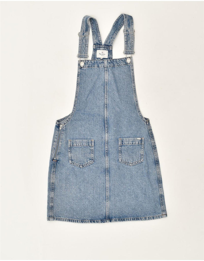 PEPE JEANS Womens Dungarees Denim Skirt XS W30  Blue Cotton | Vintage PEPE Jeans | Thrift | Second-Hand PEPE Jeans | Used Clothing | Messina Hembry 