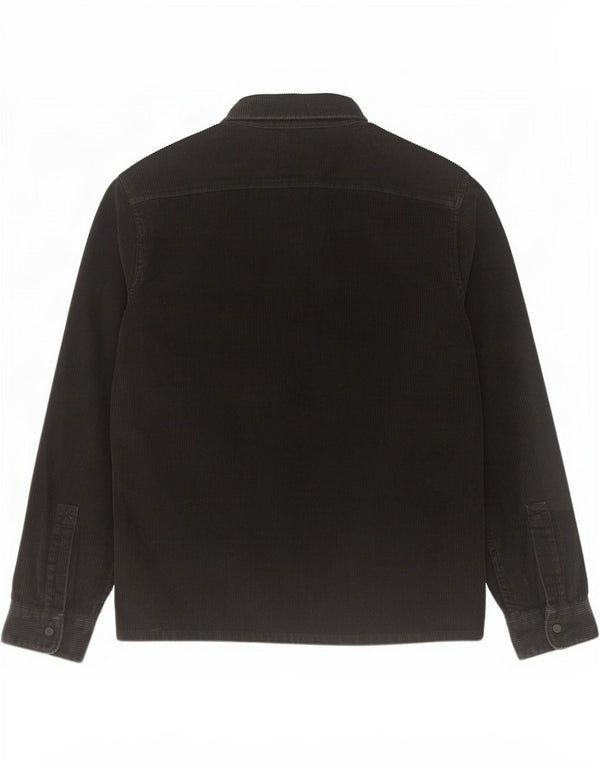 Hollister Mens Corduroy Shirt Small Black Cotton