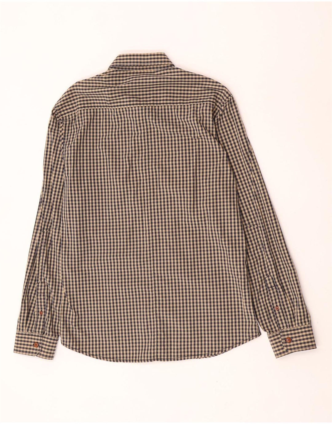 Jack & Jones Mens Shirt Large Brown Gingham