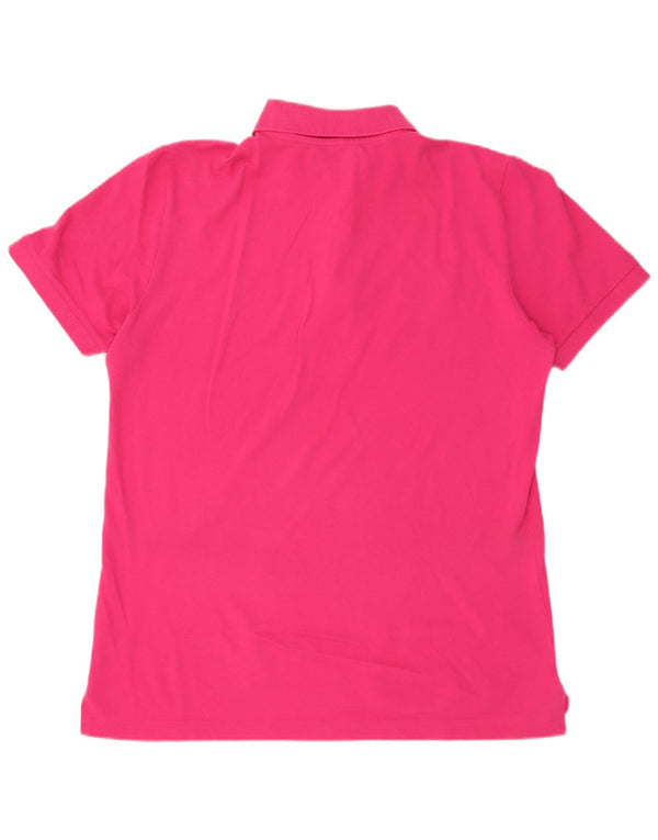 Kappa Mens Polo Shirt Large Pink Cotton