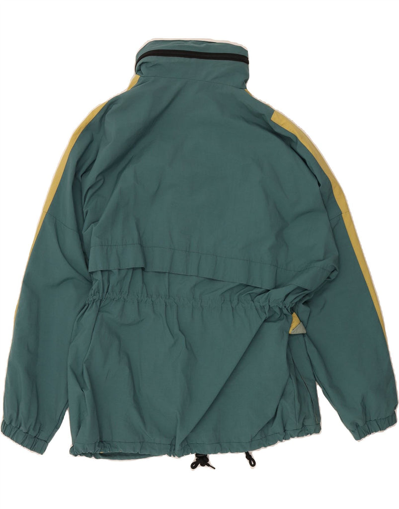 VINTAGE Mens Windbreaker Jacket IT 52 XL Green Colourblock Nylon Vintage Vintage and Second-Hand Vintage from Messina Hembry 