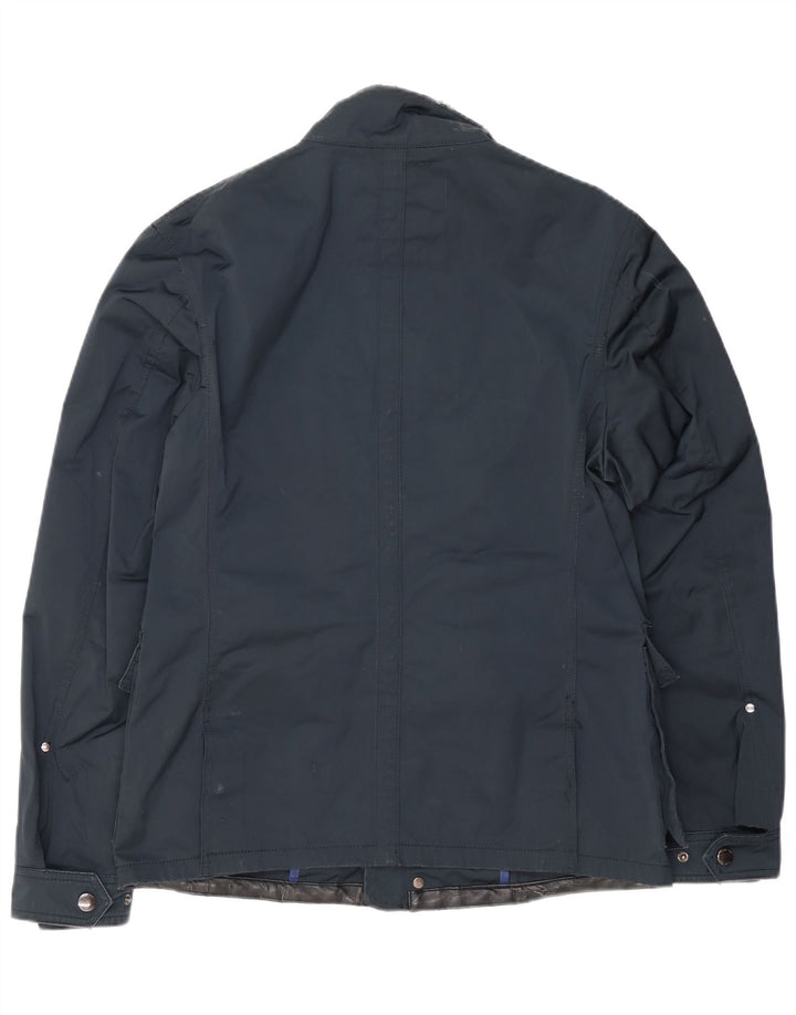 ZARA Mens Utility Jacket UK 40 Large Navy Blue