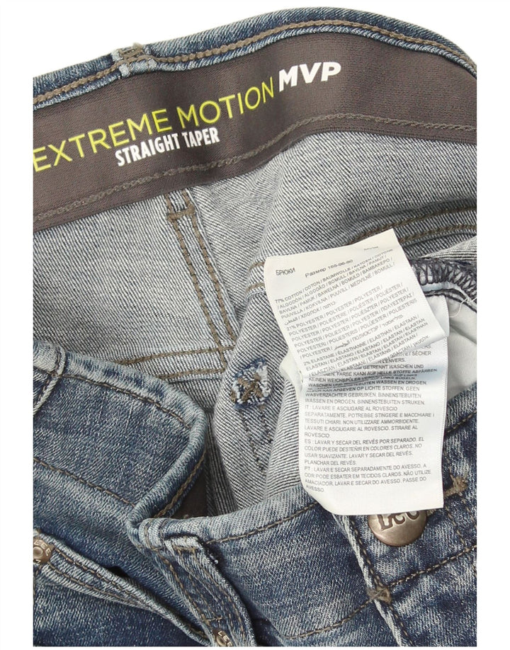 Lee Mens Flex Tapered Straight Jeans W32 L30 Blue Cotton