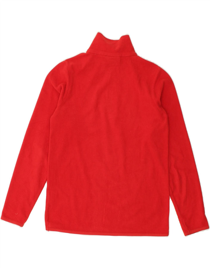 LOTTO Boys Zip Neck Fleece Jumper 11-12 Years Medium  Red Polyester | Vintage Lotto | Thrift | Second-Hand Lotto | Used Clothing | Messina Hembry 
