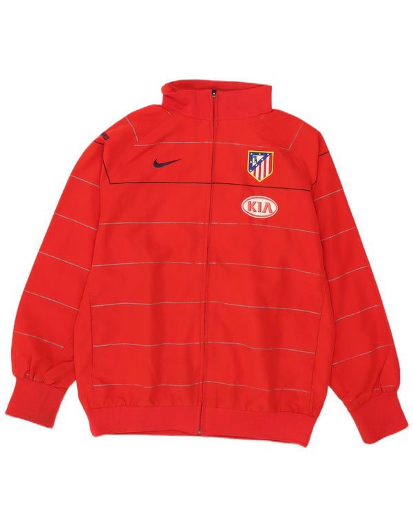 Nike Boys Graphic Tracksuit Top Jacket 13-14 Years XL Red Striped Polyester