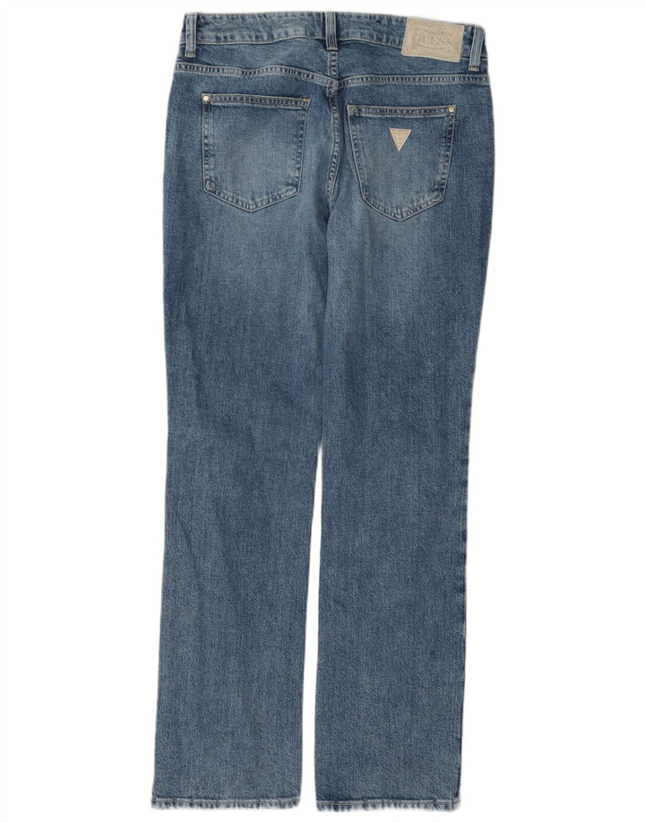 Guess Womens Straight Jeans W29 L31 Blue Cotton