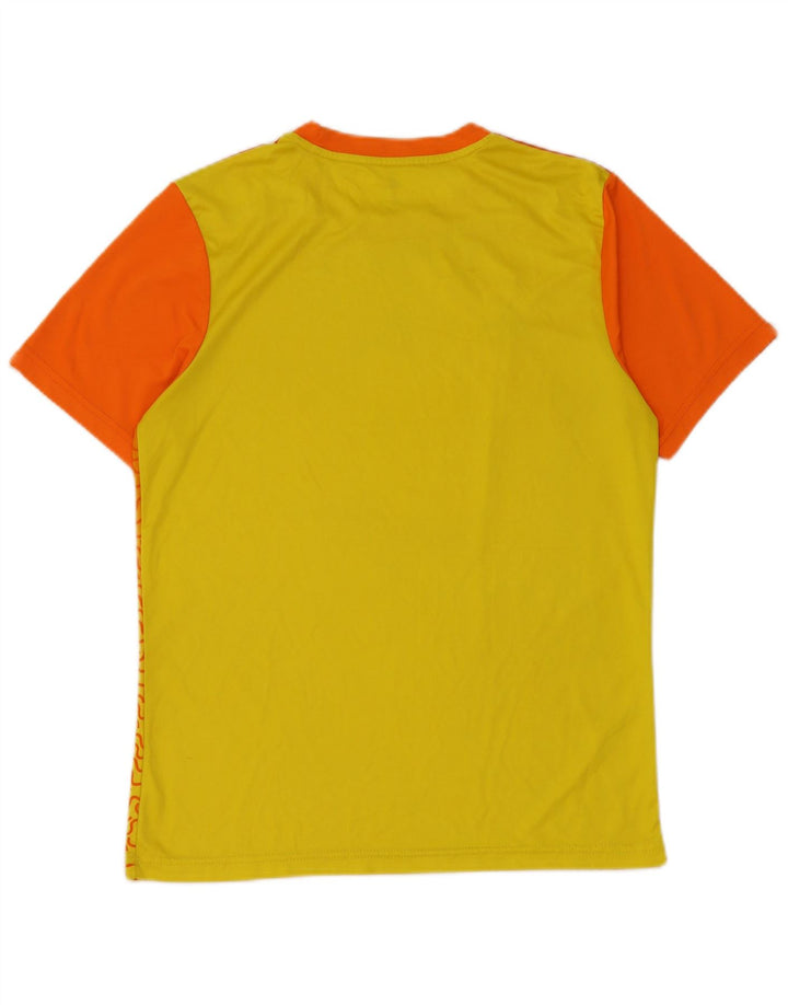 Adidas Mens Climalite T-Shirt Top Small Orange Colourblock
