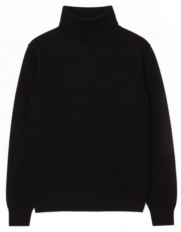 Marks & Spencer Womens Autograph Roll Neck Jumper Sweater UK 16 Large Black