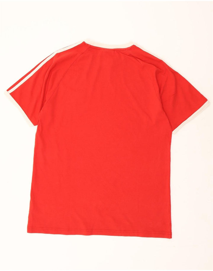 ADIDAS Mens T-Shirt Top Large Red Cotton