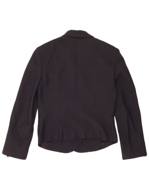 Patrizia Pepe Womens Double Breasted Blazer Jacket IT 44 Medium Navy Blue