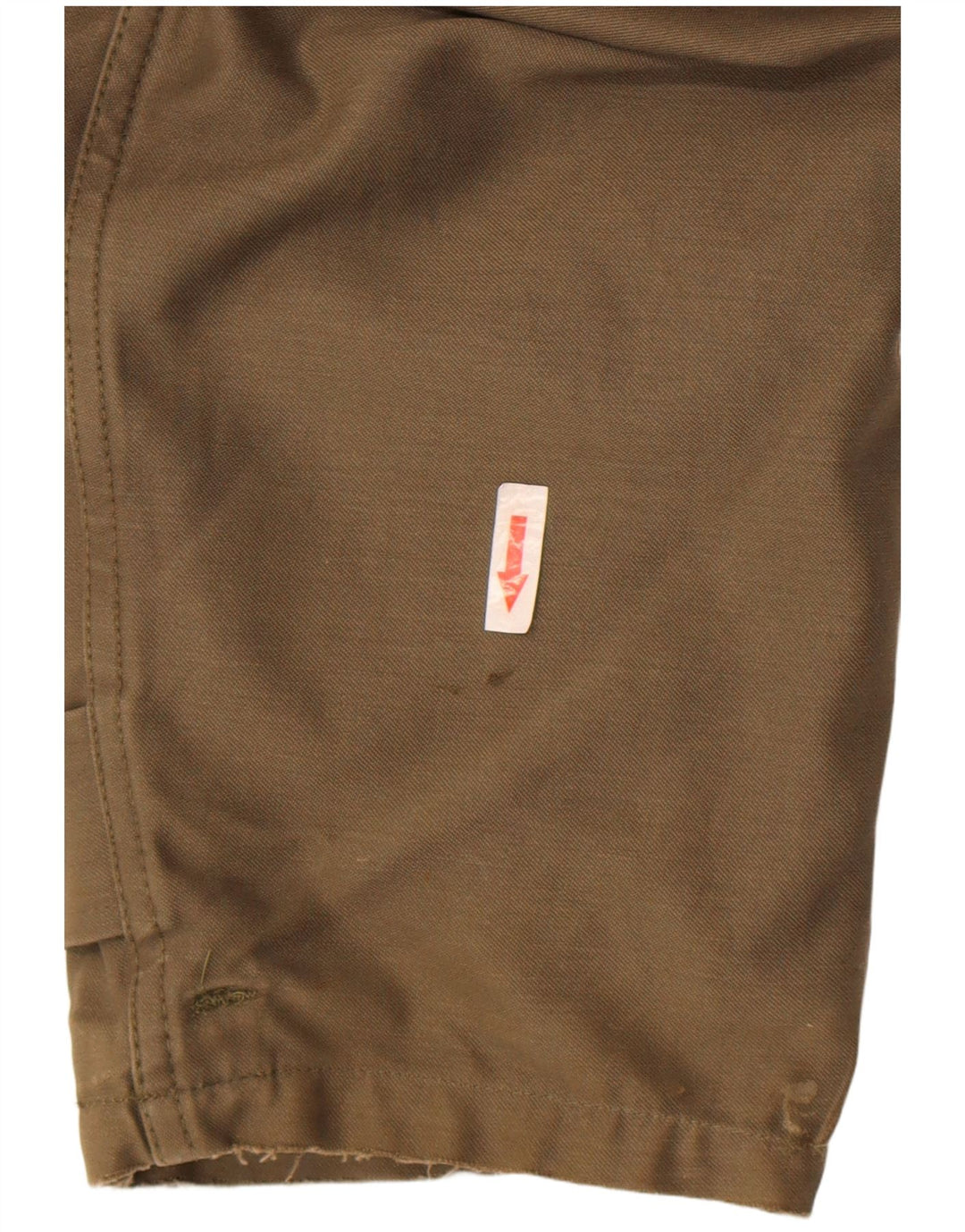 Vintage Mens Hooded Parka Jacket IT 52 XL Khaki Polyacrylic