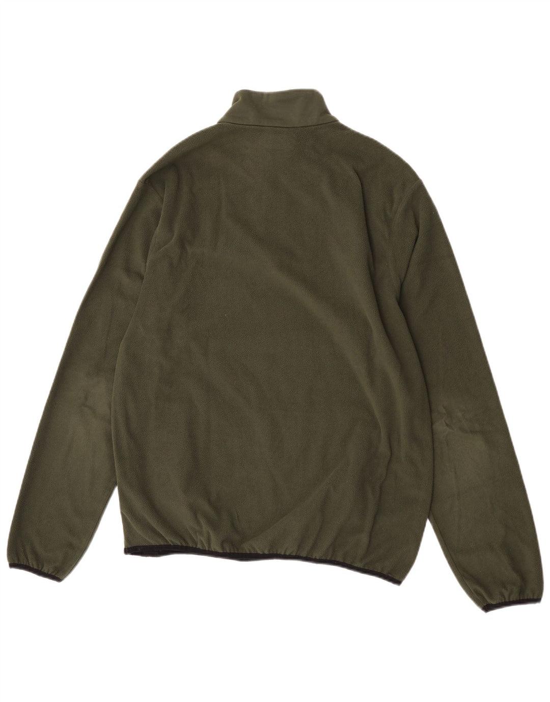 Kappa Womens Zip Neck Fleece Jumper XL Khaki Polyester