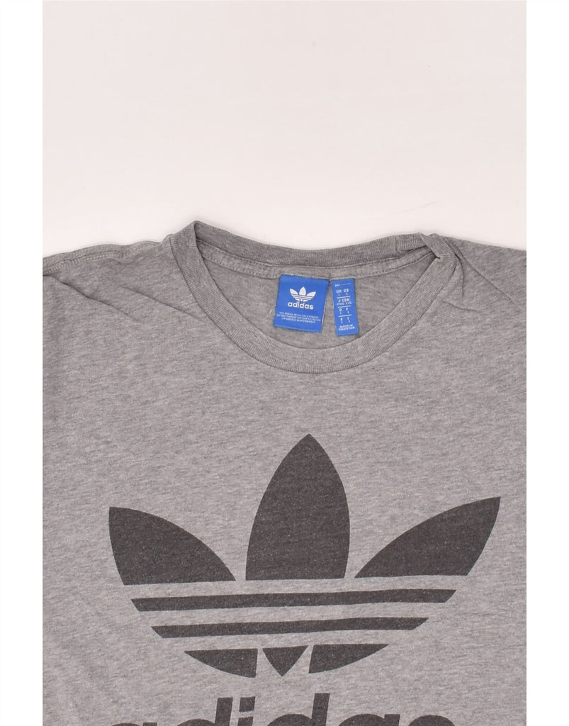 ADIDAS Mens Graphic T-Shirt Top Large Grey Cotton | Vintage Adidas | Thrift | Second-Hand Adidas | Used Clothing | Messina Hembry 