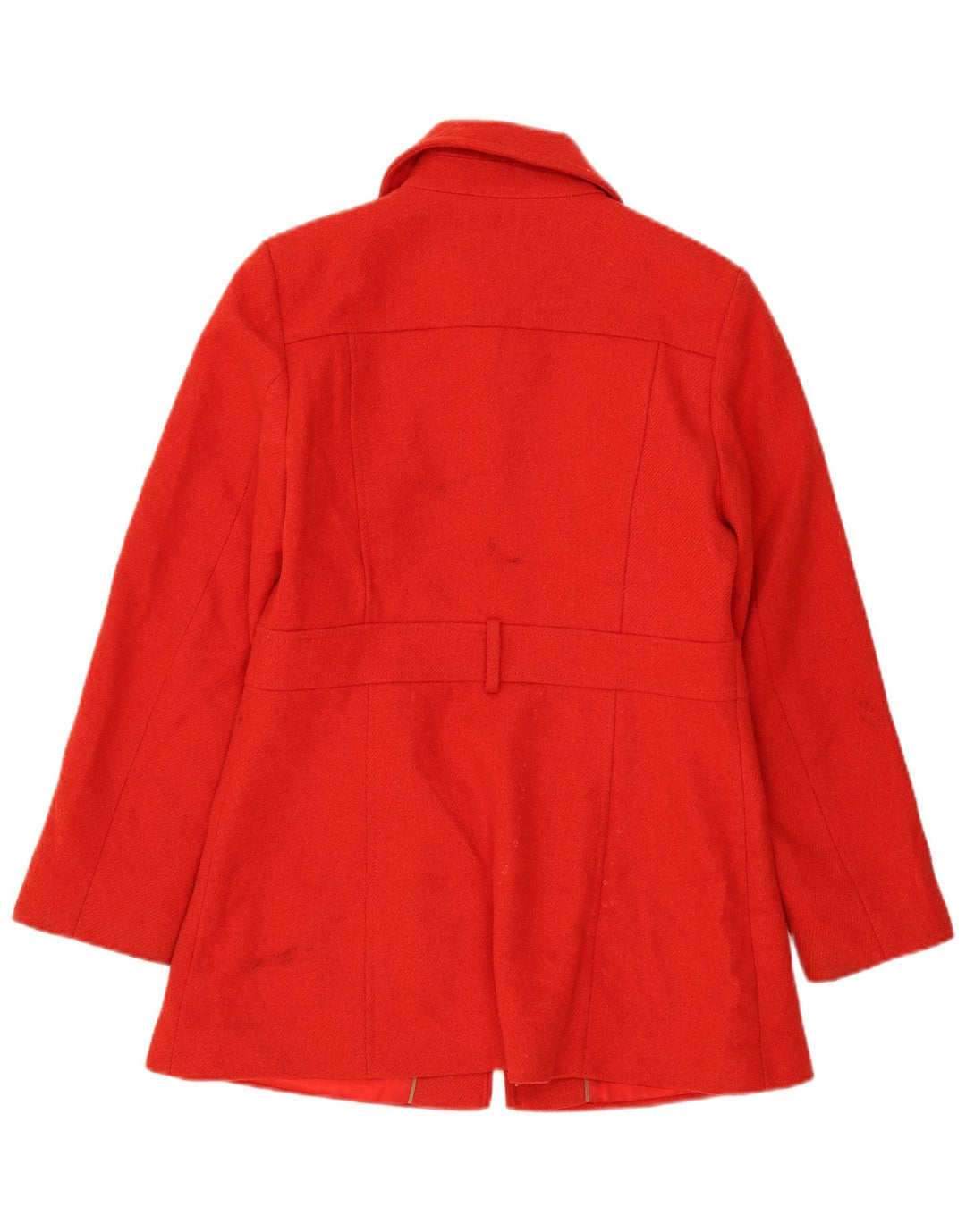 Marks & Spencer Womens Overcoat UK 12 Medium Red Acrylic