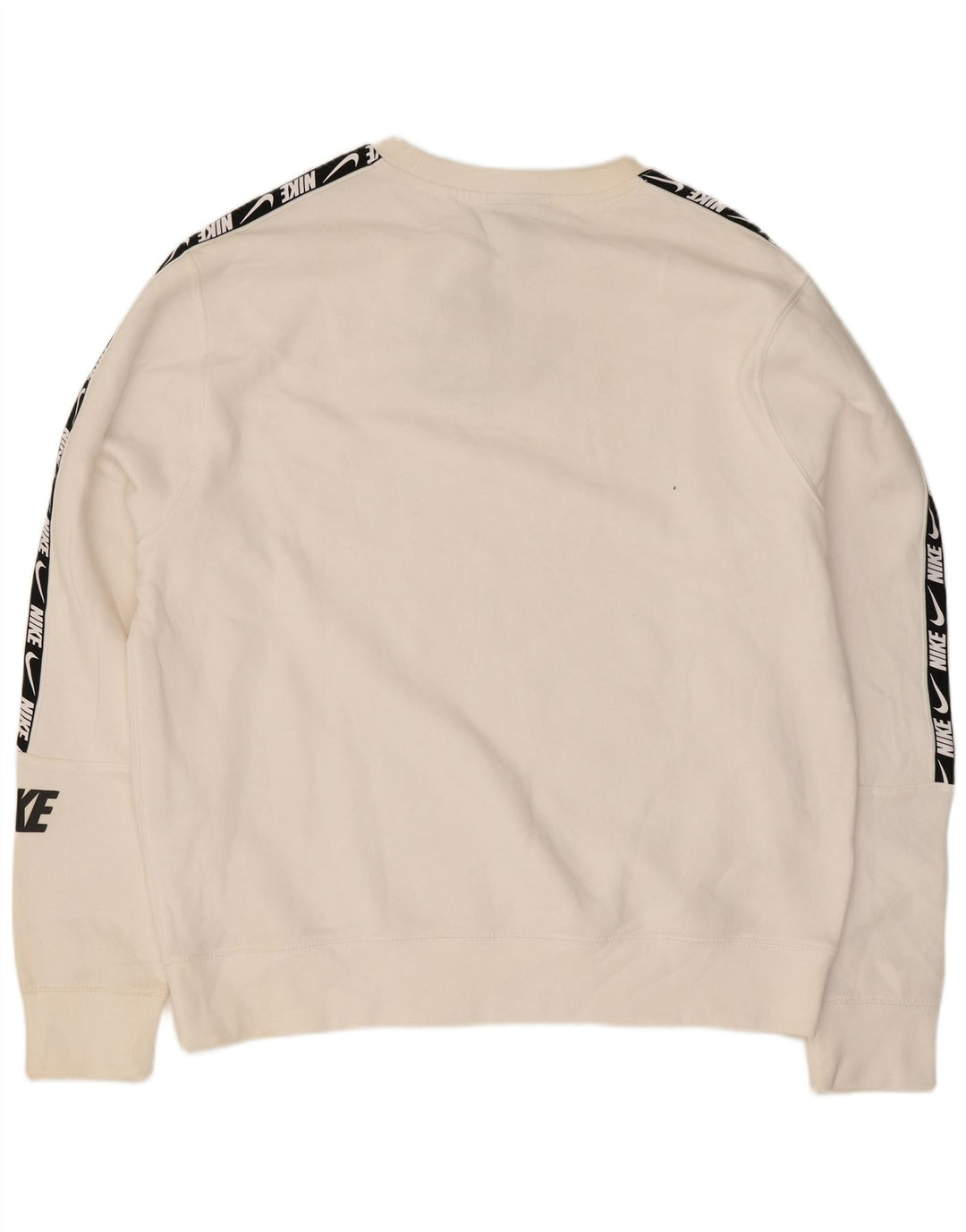 Nike Mens Graphic Sweatshirt Jumper Large White Cotton