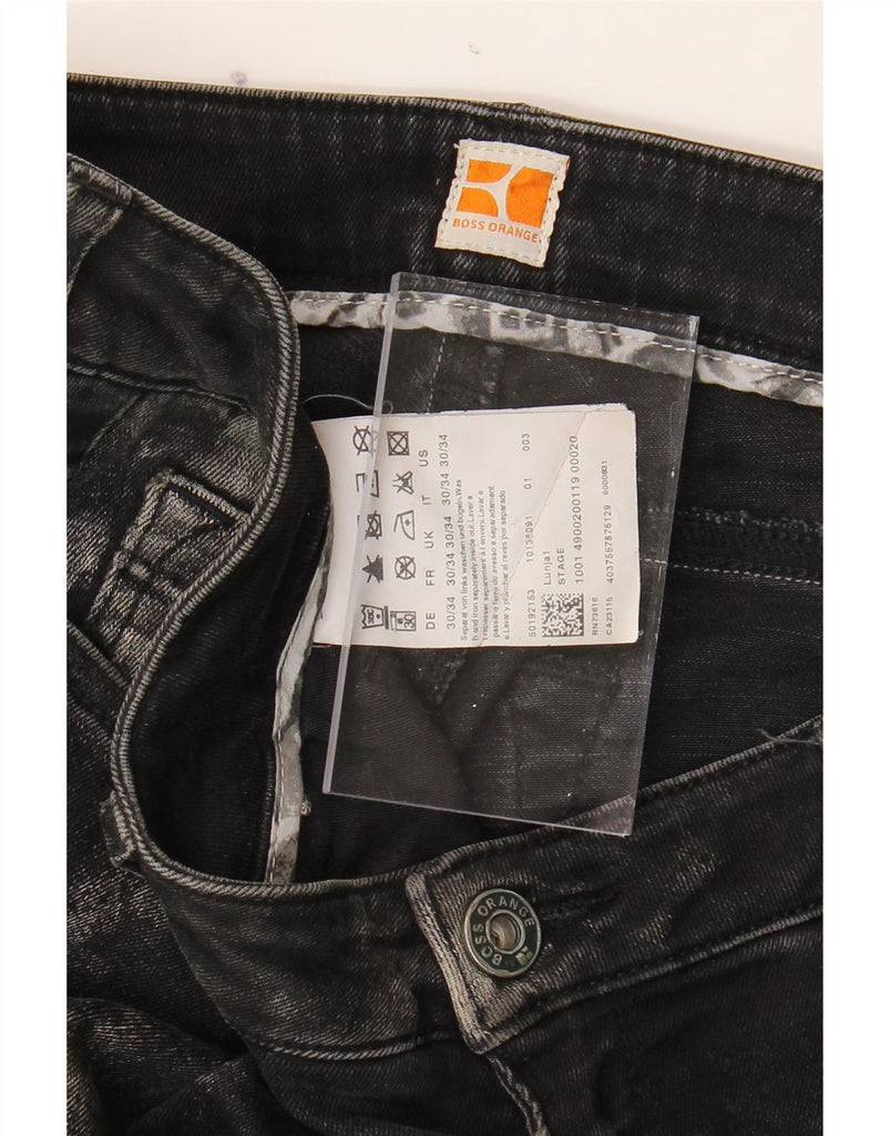 HUGO BOSS Womens Slim Jeans W30 L34 Black Cotton Vintage Hugo Boss and Second-Hand Hugo Boss from Messina Hembry 