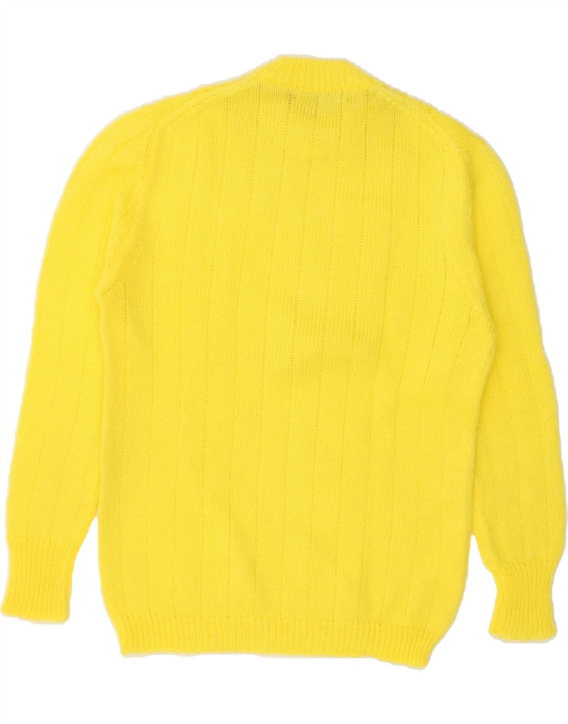 VINTAGE Womens Crew Neck Jumper Sweater UK 10 Small Yellow | Vintage Vintage | Thrift | Second-Hand Vintage | Used Clothing | Messina Hembry 