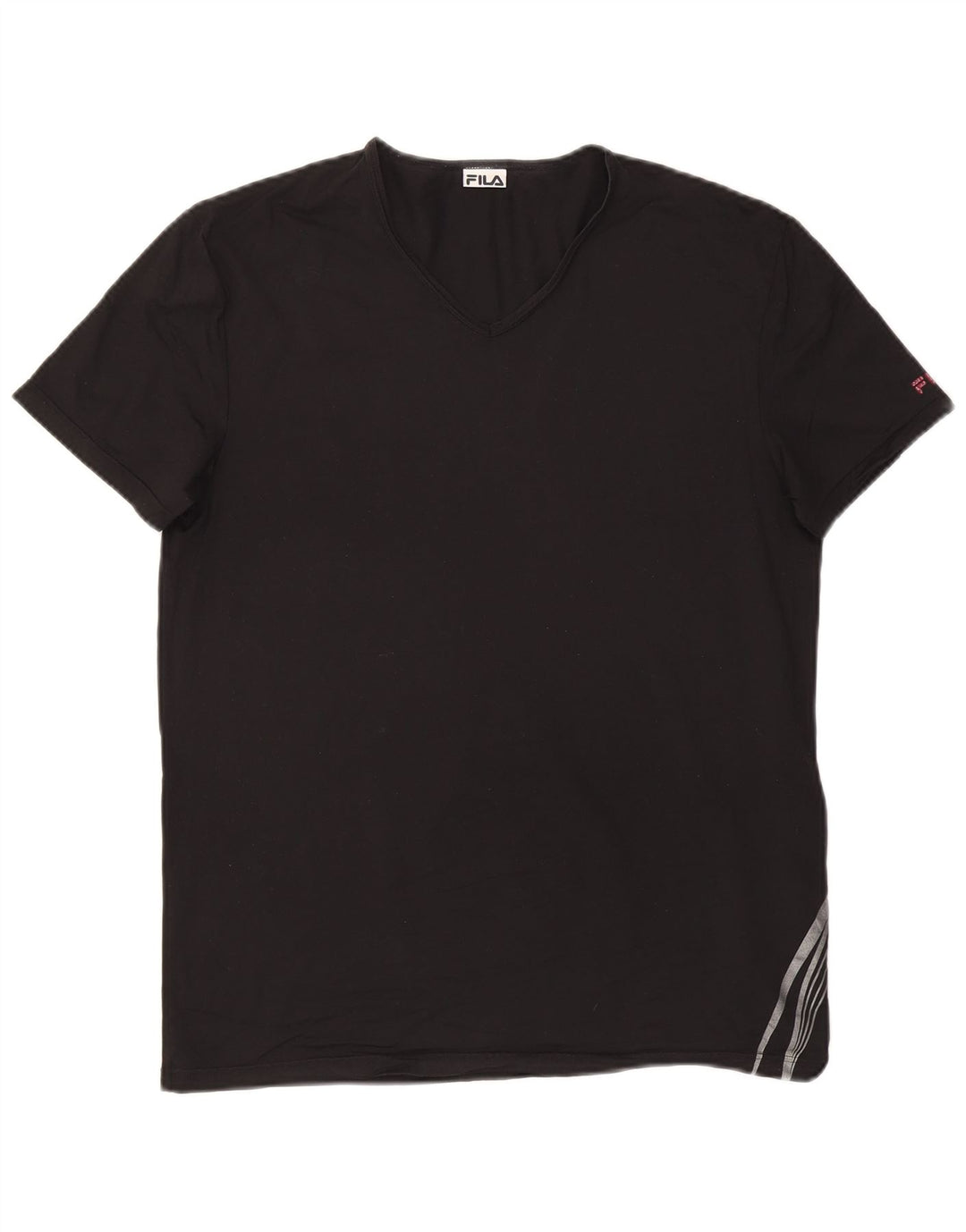 FILA Mens T-Shirt Top Large Black