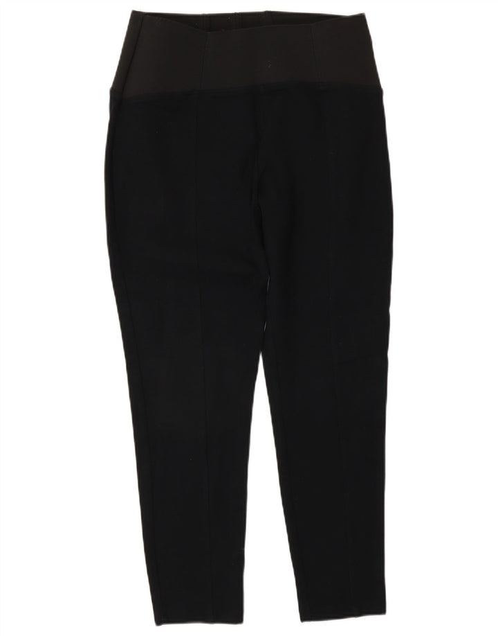 Marks & Spencer Womens Crop Leggings UK 12 Medium Black Viscose