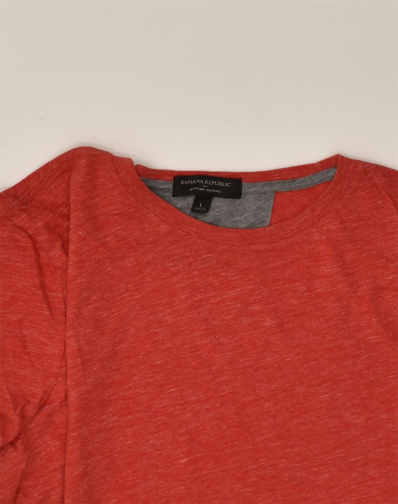 BANANA REPUBLIC Mens T-Shirt Top Large Red Cotton | Vintage Banana Republic | Thrift | Second-Hand Banana Republic | Used Clothing | Messina Hembry 