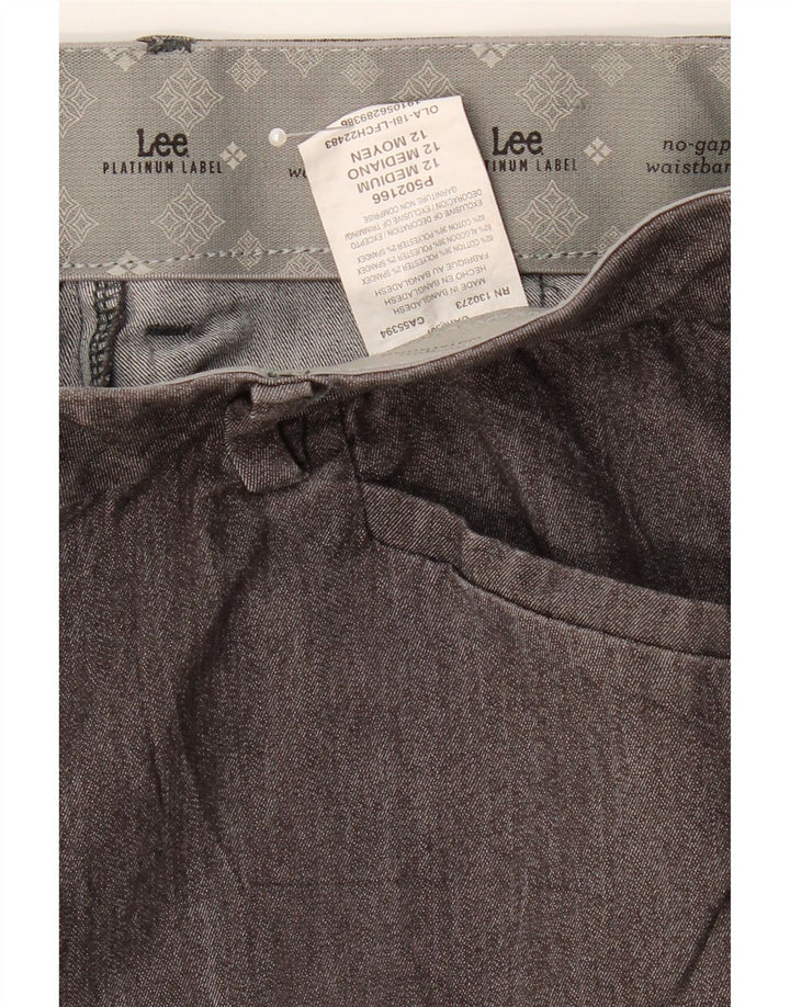 LEE Womens Platinum Label Casual Trousers US 12 Large W32 L31 Grey Vintage Lee and Second-Hand Lee from Messina Hembry 