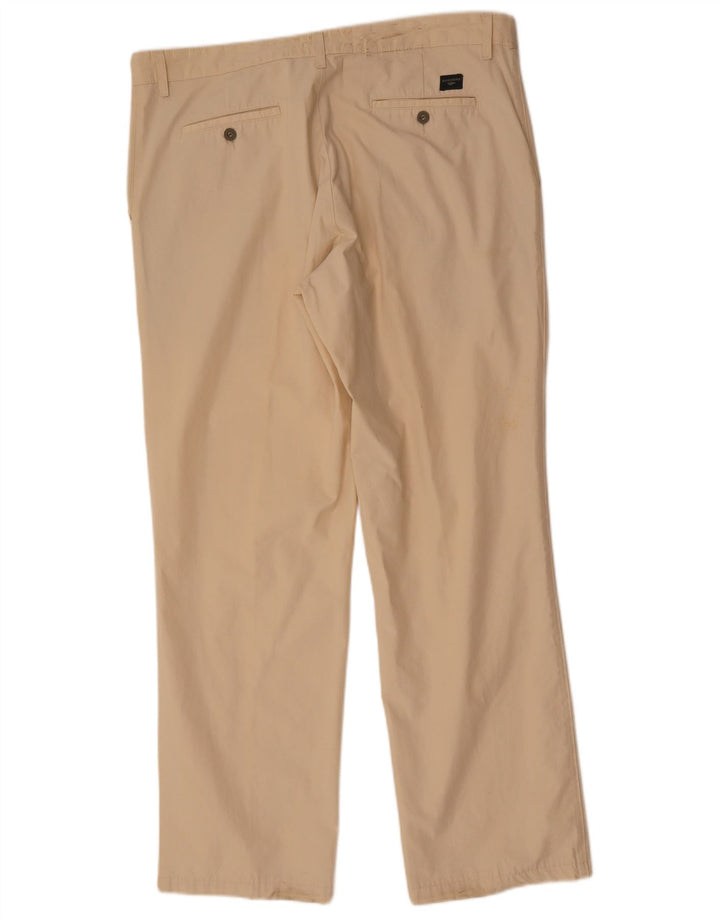 DOCKERS Mens Straight Chino Trousers W38 L34 Beige Cotton