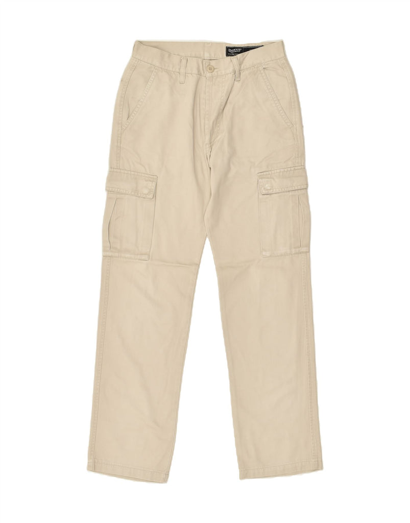 GAS Mens Slim Cargo Trousers W30 L30  Beige Cotton | Vintage Gas | Thrift | Second-Hand Gas | Used Clothing | Messina Hembry 