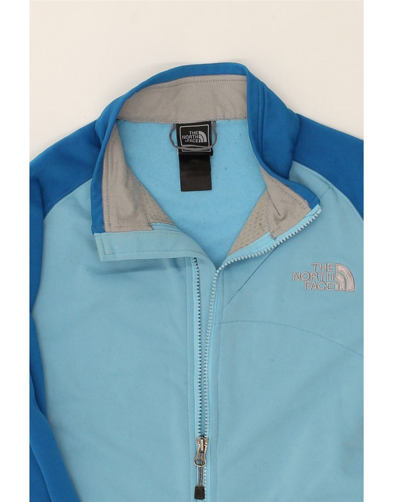 THE NORTH FACE Womens Tracksuit Top Jacket UK 14 Medium Blue Colourblock | Vintage The North Face | Thrift | Second-Hand The North Face | Used Clothing | Messina Hembry 