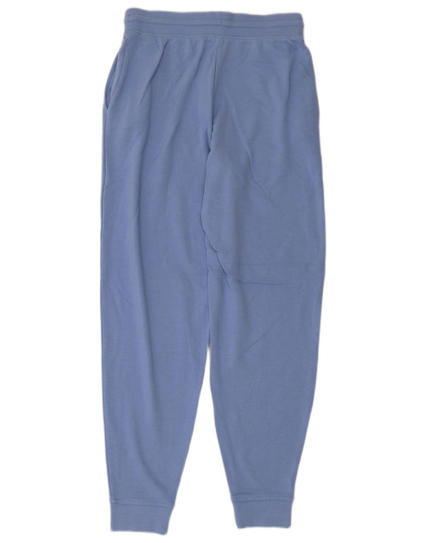 Marks & Spencer Womens Tracksuit Trousers Joggers UK 10 Small Blue Cotton